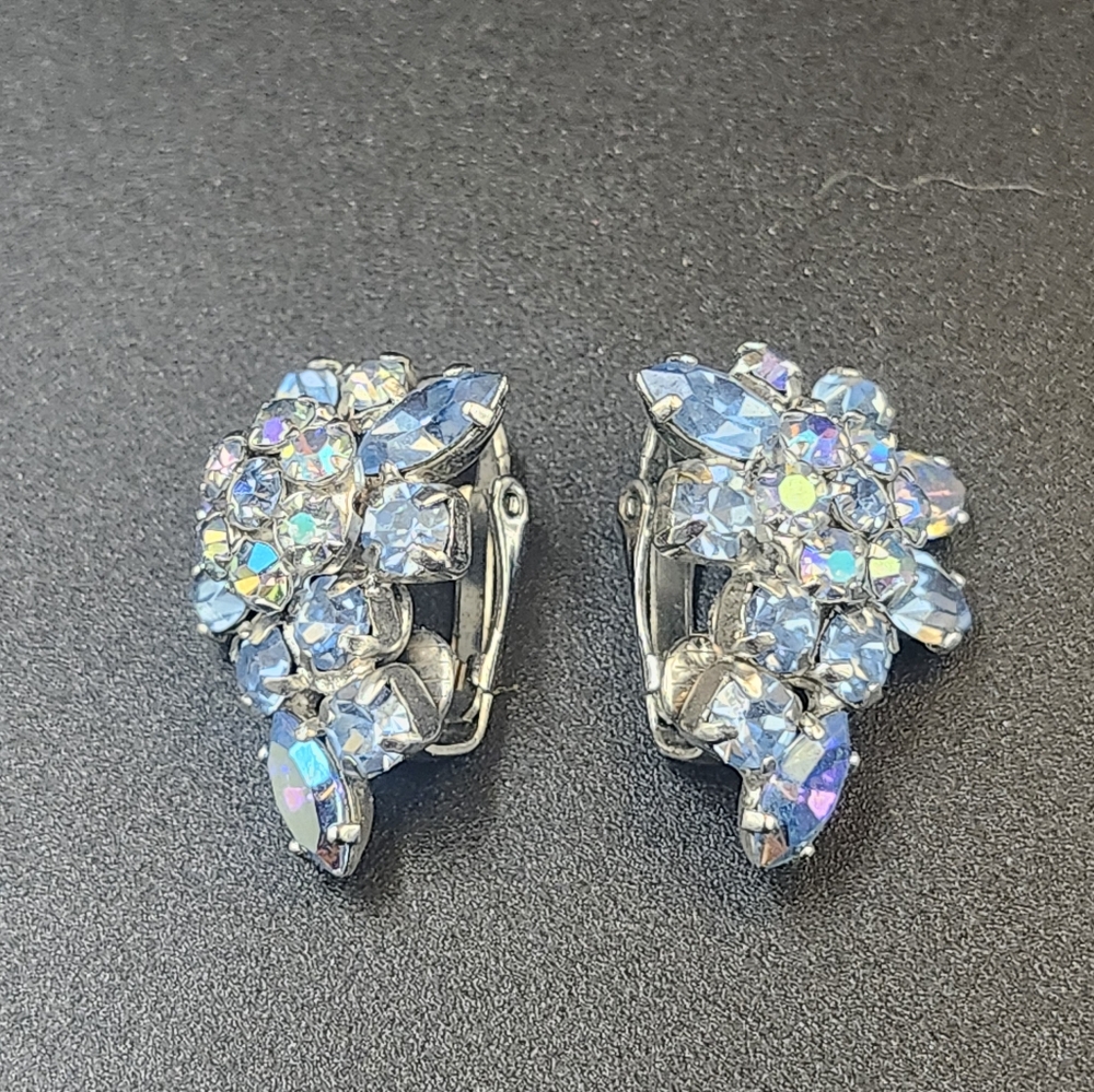 Vintage Blue Auroea Borealis Sherman Earings (Set 2)